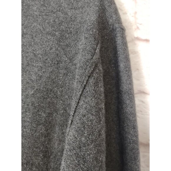 Transcript Mens XL 100% Cashmere Sweater Gray Argyle Print V Neck Soft - Picture 11 of 11